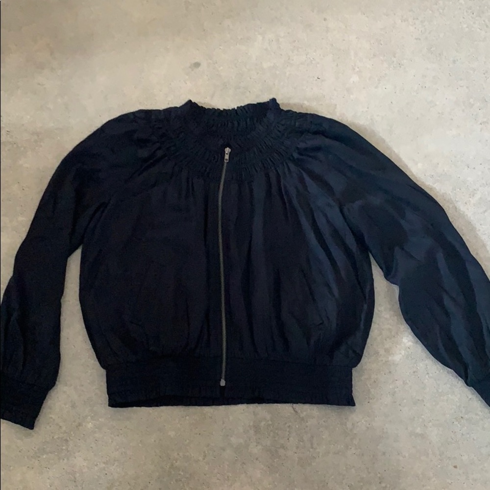Love stitch embroidered back bomber jacket size M